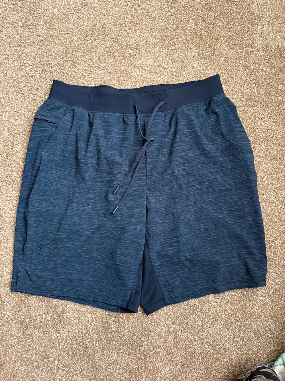 lululemon athletica Men's Navy Performance Drawstring Shorts Size XL